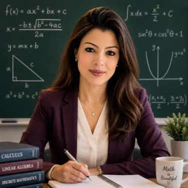 Amira Abdelkader, who reviews the mathematics content on GraphCalc